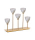 Baldwin Rectangular Table Lamp Touch Switch Curved Cone Glass (U) 5 Light G9 French Gold/Iridescent/Opal-4