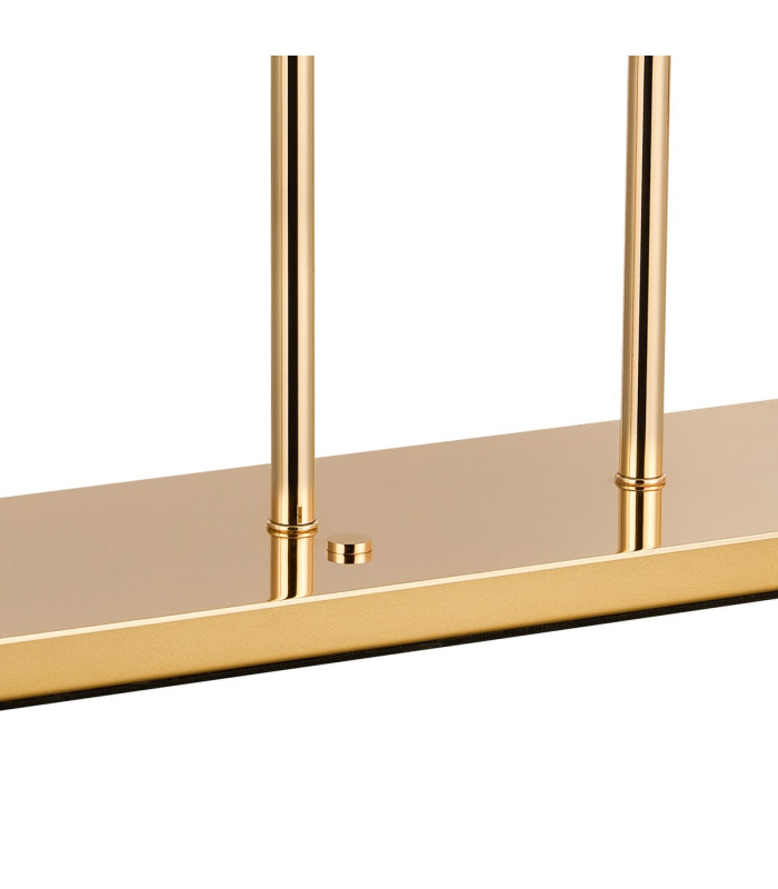 Baldwin Rectangular Table Lamp Touch Switch Curved Cone Glass (U) 5 Light G9 French Gold/Iridescent/Opal-6