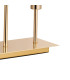Baldwin Rectangular Table Lamp Touch Switch Curved Cone Glass (U) 5 Light G9 French Gold/Iridescent/Opal-7