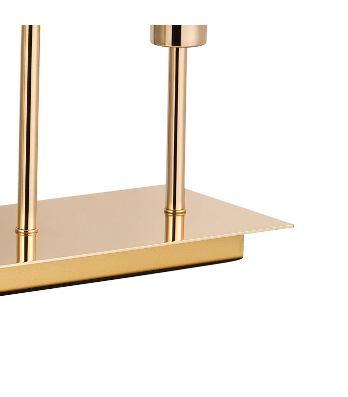 Baldwin Rectangular Table Lamp Touch Switch Curved Cone Glass (U) 5 Light G9 French Gold/Iridescent/Opal-7