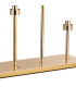 Baldwin Rectangular Table Lamp Touch Switch Curved Cone Glass (U) 5 Light G9 French Gold/Iridescent/Opal-9