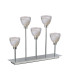 Baldwin Rectangular Table Lamp Touch Switch Curved Cone Glass (U) 5 Light G9 Polished Chrome/Iridescent/Opal-4