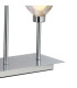 Baldwin Rectangular Table Lamp Touch Switch Curved Cone Glass (U) 5 Light G9 Polished Chrome/Iridescent/Opal-6