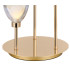 Baldwin Round Table Lamp Touch Switch Curved Cone Glass (U) 3 Light G9 French Gold/Iridescent/Opal-6