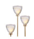 Baldwin Round Table Lamp Touch Switch Curved Cone Glass (U) 3 Light G9 French Gold/Iridescent/Opal-7