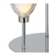 Baldwin Round Table Lamp Touch Switch Curved Cone Glass (U) 3 Light G9 Polished Chrome/Iridescent/Opal-6