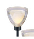 Baldwin Round Table Lamp Touch Switch Curved Cone Glass (U) 3 Light G9 Satin Black/Iridescent/Opal-5