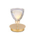 Baldwin Small Table Lamp Touch Switch Curved Cone Glass (U) 1 Light G9 French Gold/Iridescent/Opal-1