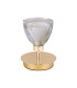 Baldwin Small Table Lamp Touch Switch Curved Cone Glass (U) 1 Light G9 French Gold/Iridescent/Opal-4