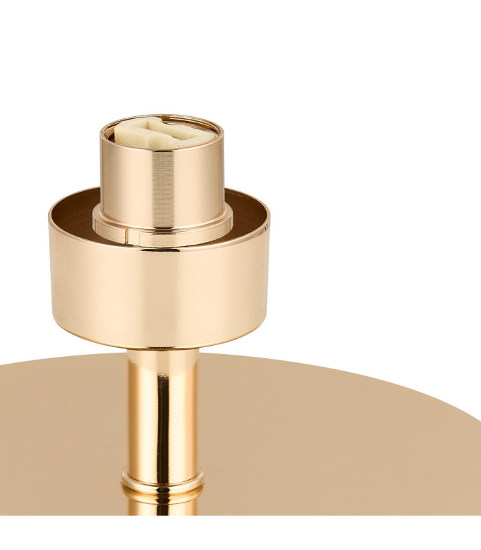 Baldwin Small Table Lamp Touch Switch Curved Cone Glass (U) 1 Light G9 French Gold/Iridescent/Opal-9