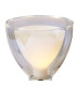 Baldwin Small Table Lamp Touch Switch Curved Cone Glass (U) 1 Light G9 Polished Chrome/Iridescent/Opal-6