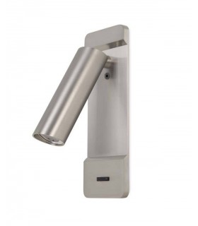 LED Wall Reading Light Satin Nickel 179lm 2700K - 1