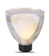 Baldwin Small Table Lamp Touch Switch Curved Cone Glass (U) 1 Light G9 Satin Black/Iridescent/Opal-5