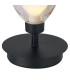 Baldwin Small Table Lamp Touch Switch Curved Cone Glass (U) 1 Light G9 Satin Black/Iridescent/Opal-6