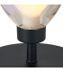 Baldwin Small Table Lamp Touch Switch Curved Cone Glass (U) 1 Light G9 Satin Black/Iridescent/Opal-7