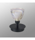 Baldwin Small Table Lamp Touch Switch Curved Cone Glass (U) 1 Light G9 Satin Black/Iridescent/Opal-13