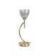 Baldwin Vertical Table Lamp Curved Cone Glass (U) 1 Light G9 French Gold/Iridescent/Opal-4