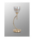 Baldwin Vertical Table Lamp Curved Cone Glass (U) 1 Light G9 French Gold/Iridescent/Opal-10