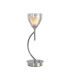 Baldwin Vertical Table Lamp Curved Cone Glass (U) 1 Light G9 Polished Chrome/Iridescent/Opal-1