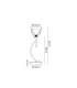 Baldwin Vertical Table Lamp Curved Cone Glass (U) 1 Light G9 Polished Chrome/Iridescent/Opal-2