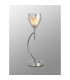 Baldwin Vertical Table Lamp Curved Cone Glass (U) 1 Light G9 Polished Chrome/Iridescent/Opal-3