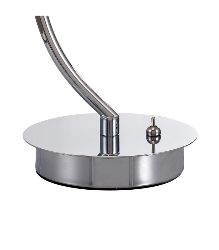 Baldwin Vertical Table Lamp Curved Cone Glass (U) 1 Light G9 Polished Chrome/Iridescent/Opal-7