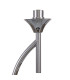 Baldwin Vertical Table Lamp Curved Cone Glass (U) 1 Light G9 Polished Chrome/Iridescent/Opal-9