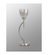 Baldwin Vertical Table Lamp Curved Cone Glass (U) 1 Light G9 Polished Chrome/Iridescent/Opal-13