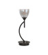 Baldwin Vertical Table Lamp Curved Cone Glass (U) 1 Light G9 Satin Black/Iridescent/Opal-4
