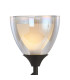 Baldwin Vertical Table Lamp Curved Cone Glass (U) 1 Light G9 Satin Black/Iridescent/Opal-5