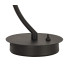 Baldwin Vertical Table Lamp Curved Cone Glass (U) 1 Light G9 Satin Black/Iridescent/Opal-7