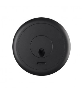 LED Flush Wall Light Matt Black 380lm 3000K - 1