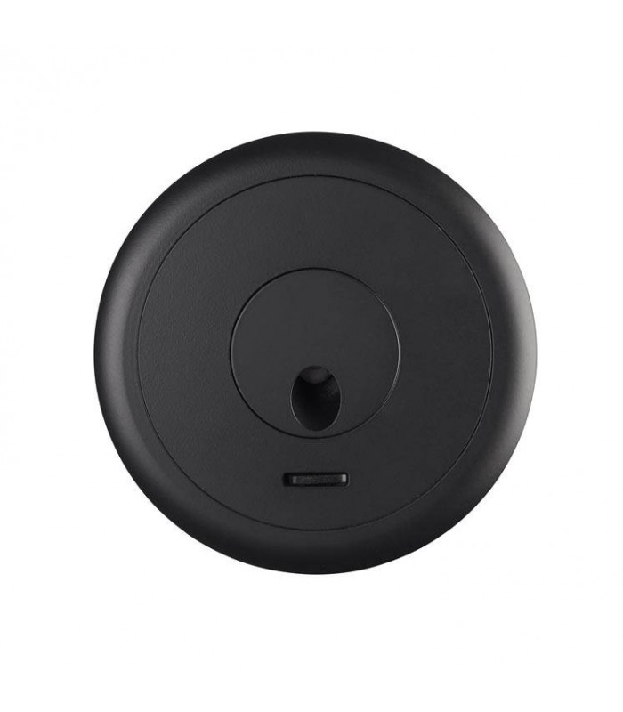 LED Flush Wall Light Matt Black 380lm 3000K - 1
