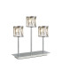 Baldwin 3 Light Rectangular Table Lamp Touch Switch Crystal Shade Polished Chrome/Clear-1