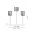 Baldwin 3 Light Rectangular Table Lamp Touch Switch Crystal Shade Polished Chrome/Clear-2