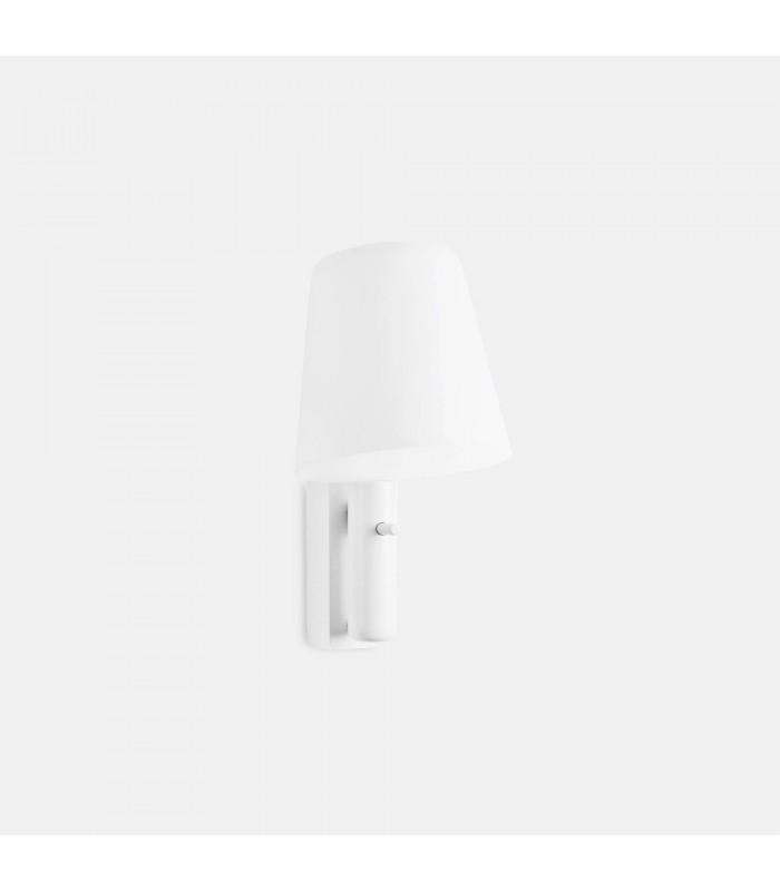 LED Wall Light Matt White with Shade 615lm 3000K - 1