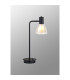 Baldwin Reader Table Lamp Curved Cone Glass (U) 1 Light G9 Satin Black/Iridescent/Opal-3