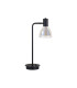Baldwin Reader Table Lamp Curved Cone Glass (U) 1 Light G9 Satin Black/Iridescent/Opal-4