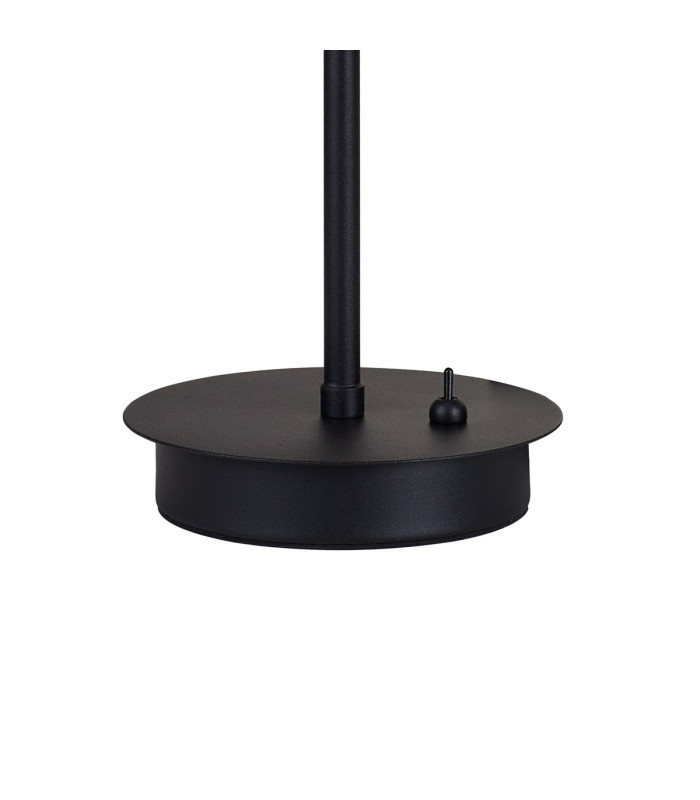 Baldwin Reader Table Lamp Curved Cone Glass (U) 1 Light G9 Satin Black/Iridescent/Opal-7