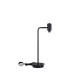 Baldwin Reader Table Lamp Curved Cone Glass (U) 1 Light G9 Satin Black/Iridescent/Opal-8