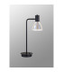 Baldwin Reader Table Lamp Curved Cone Glass (U) 1 Light G9 Satin Black/Iridescent/Opal-13