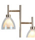 Baldwin Reader Table Lamp Curved Cone Glass (U) 2 Light G9 French Gold/Iridescent/Opal-6