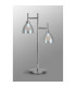 Baldwin Reader Table Lamp Curved Cone Glass (U) 2 Light G9 Polished Chrome/Iridescent/Opal-12