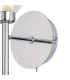 Baldwin Switched Wall Lamp Curved Cone Glass (U) 1 Light G9 Polished Chrome/Iridescent/Opal-7