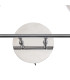Baldwin Switched Wall Lamp Curved Cone Glass (U) 2 Light G9 Polished Chrome/Iridescent/Opal-6