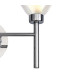Baldwin Switched Wall Lamp Curved Cone Glass (U) 2 Light G9 Polished Chrome/Iridescent/Opal-7