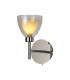 Baldwin Adjustable Switched Wall Lamp Curved Cone Glass (U) 1 Light G9 Polished Chrome/Iridescent/Opal-1