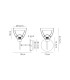 Baldwin Adjustable Switched Wall Lamp Curved Cone Glass (U) 1 Light G9 Polished Chrome/Iridescent/Opal-2