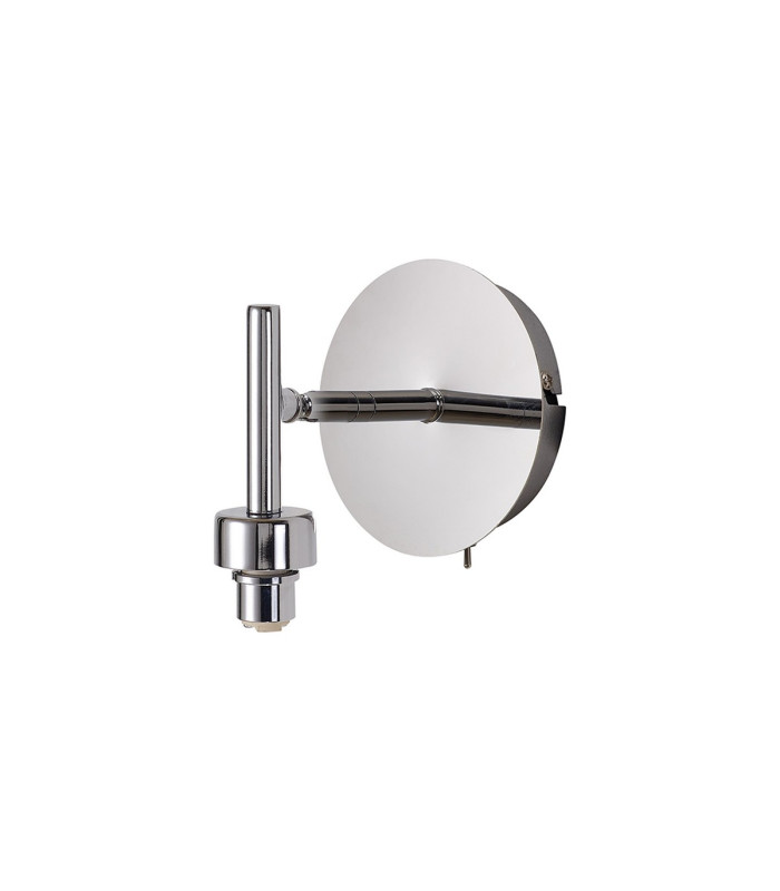 Baldwin Adjustable Switched Wall Lamp Curved Cone Glass (U) 1 Light G9 Polished Chrome/Iridescent/Opal-8