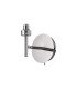 Baldwin Adjustable Switched Wall Lamp Curved Cone Glass (U) 1 Light G9 Polished Chrome/Iridescent/Opal-9